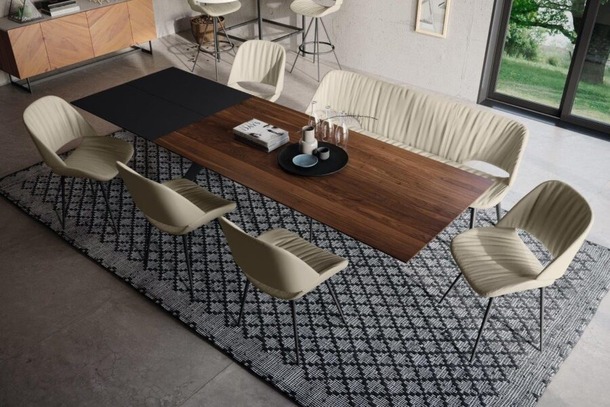 Willisau ronde eetkamertafel Capri in hout of keramiek (130 cm) - 4